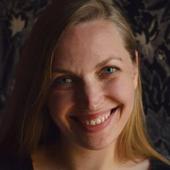 Photo of Alex Ostasiewicz (woman with blond hair)