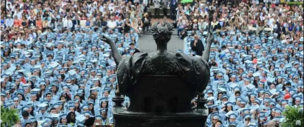 Photo of Columbia University commencement