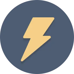 icon of a lightning bolt