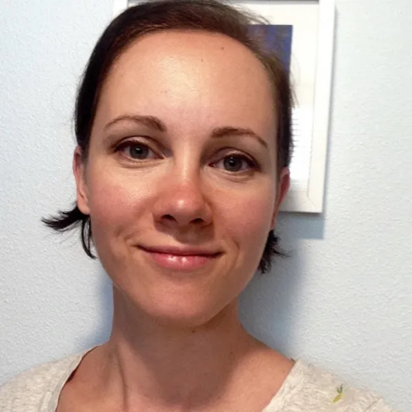 Photo of Clea Mahoney (woman with short brown hair)