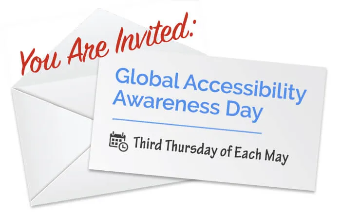 invitation to global accessibility awareness day